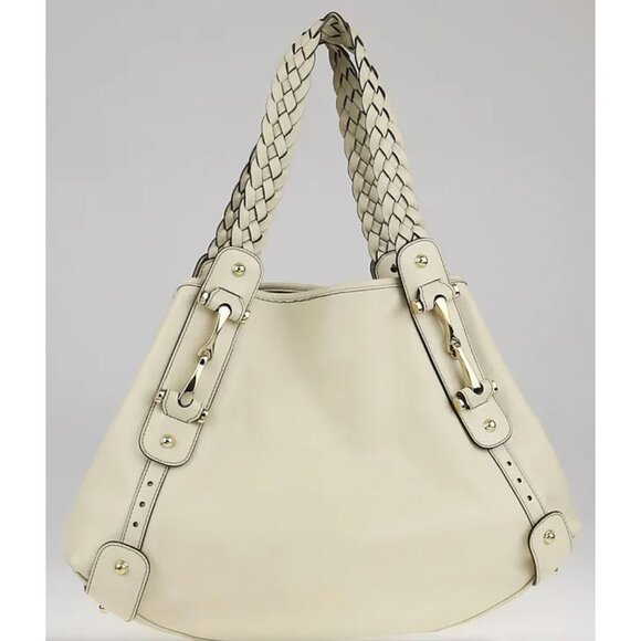 GUCCI Pelham Leather Handbag in Bone - Picture 1 of 9